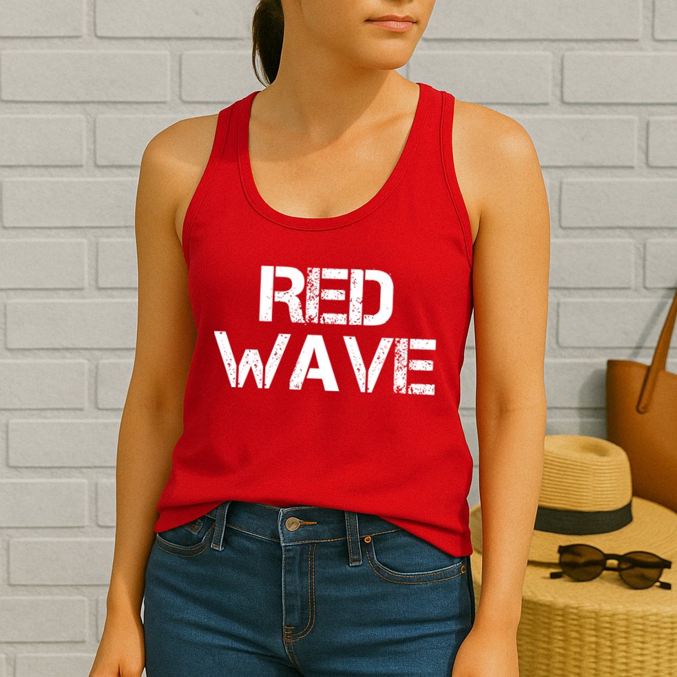 Red Wave Republican Womens Tank Top