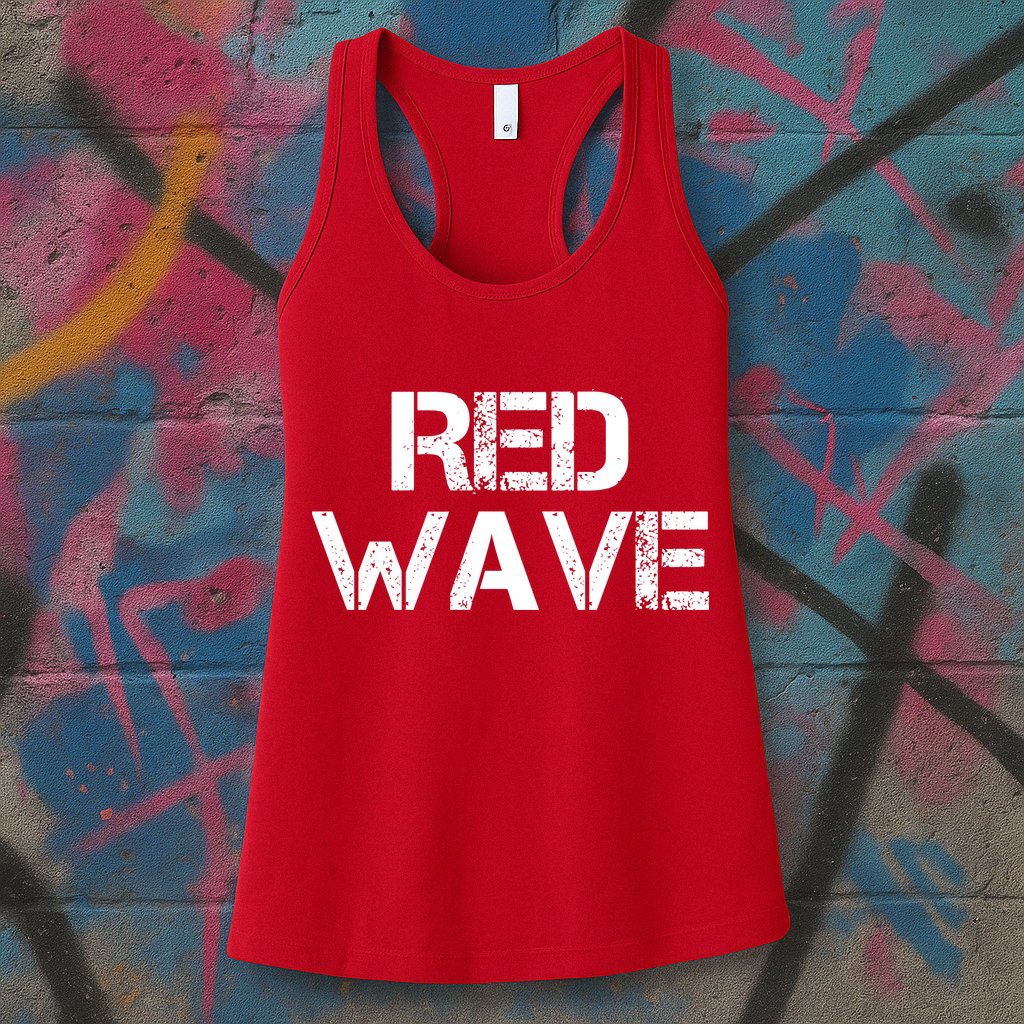Red Wave Republican Womens Tank Top