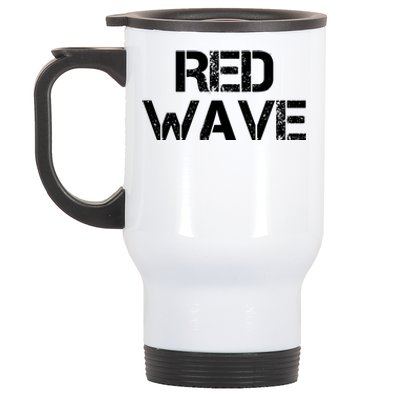 Red Wave Republican Stainless Steel Travel Mug