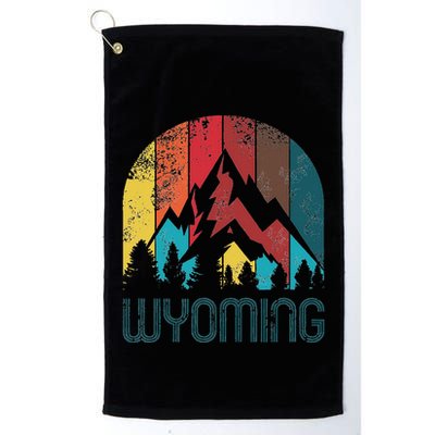 Retro Wyoming Golf Towel