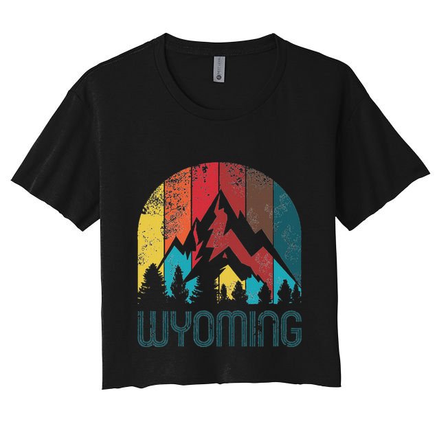 Retro Wyoming Crop Top