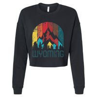 Retro Wyoming Cropped Pullover Crew