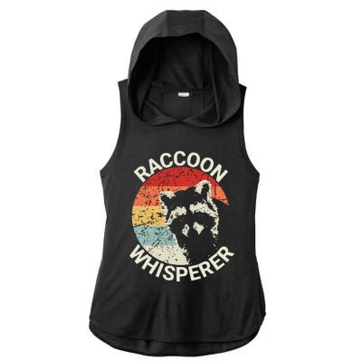 Raccoon Whisperer Raccoon Feeder Love Raccoons Pet Raccoon Ladies PosiCharge Tri-Blend Wicking Draft Hoodie Tank