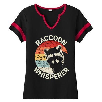 Raccoon Whisperer Raccoon Feeder Love Raccoons Pet Raccoon Ladies Halftime Notch Neck Tee