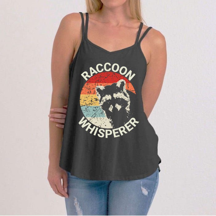 Raccoon Whisperer Raccoon Feeder Love Raccoons Pet Raccoon Women's Strappy Tank