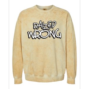 Raized Wrong Colorblast Crewneck Sweatshirt