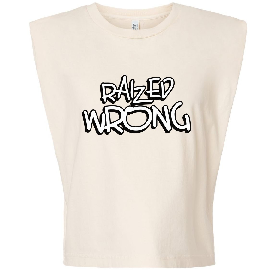 Raized Wrong Garment-Dyed Women's Muscle Tee