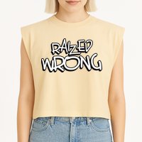 Raized Wrong Garment-Dyed Women's Muscle Tee