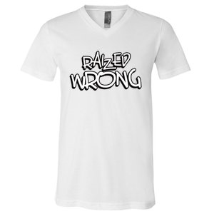 Raized Wrong V-Neck T-Shirt