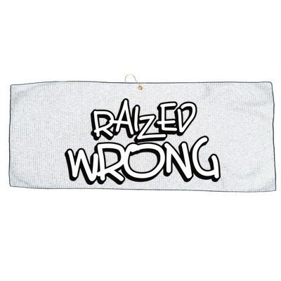 Raized Wrong Large Microfiber Waffle Golf Towel