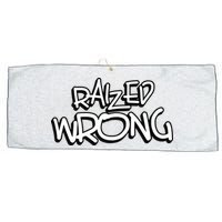 Raized Wrong Large Microfiber Waffle Golf Towel