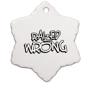 Raized Wrong Ceramic Star Ornament