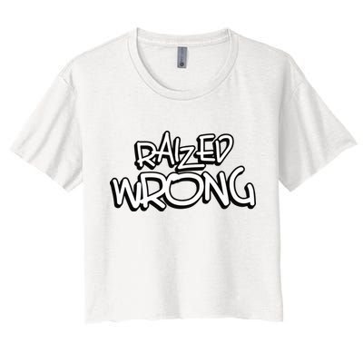 Raized Wrong Crop Top