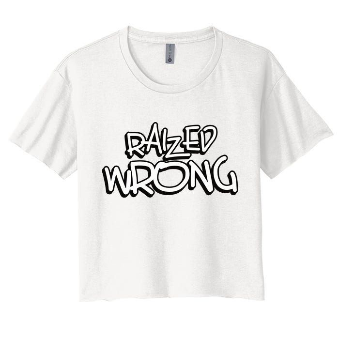 Raized Wrong Crop Top