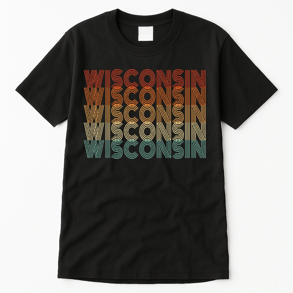 Retro Wisconsin Tall T-Shirt