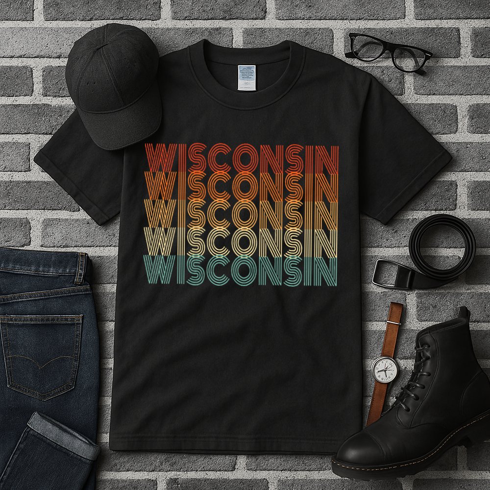 Retro Wisconsin Tall T-Shirt
