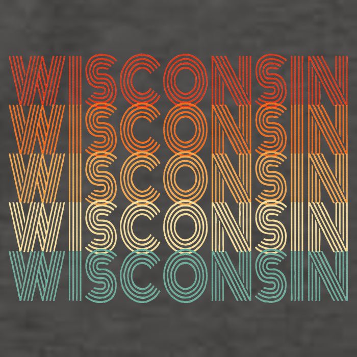 Retro Wisconsin Vector Backpack
