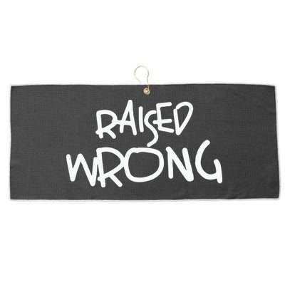 Raized Wrong Raised Wrong Large Microfiber Waffle Golf Towel