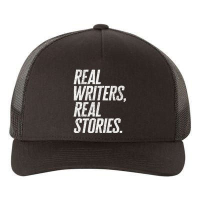 Real Writers Real Stories WGA Writers Guild America Strike Yupoong Adult 5-Panel Trucker Hat