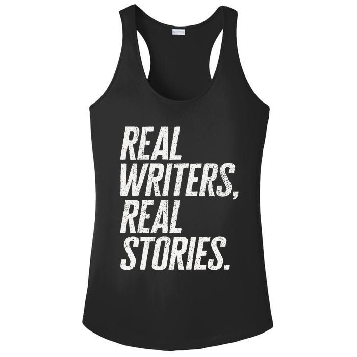 Real Writers Real Stories WGA Writers Guild America Strike Ladies PosiCharge Competitor Racerback Tank