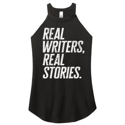 Real Writers Real Stories WGA Writers Guild America Strike Women’s Perfect Tri Rocker Tank