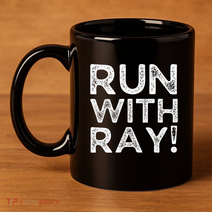 Run With Ray 11oz C Handle Ceramic Mug