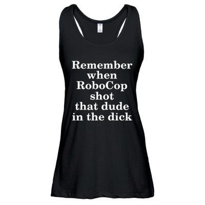 Remember When Robocop Shot That Dude in the dick Ladies Essential Flowy Tank