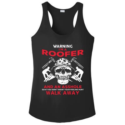 Roofer Work Roofing Ladies PosiCharge Competitor Racerback Tank