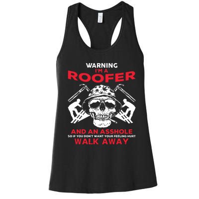 Roofer Work Roofing Women's Racerback Tank