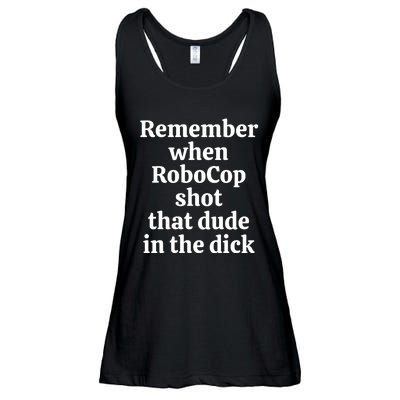 Remember When Robocop Shot That Dude in the dick Ladies Essential Flowy Tank