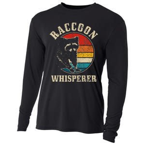 Raccoon Whisperer Retro Raccoon S.T.R.E.Et Cat Cooling Performance Long Sleeve Crew