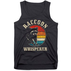 Raccoon Whisperer Retro Raccoon S.T.R.E.Et Cat Tank Top