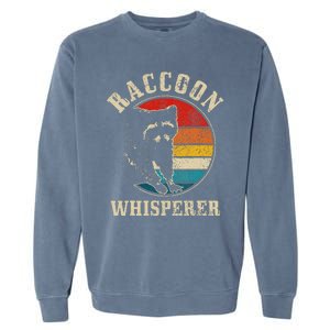 Raccoon Whisperer Retro Raccoon S.T.R.E.Et Cat Garment-Dyed Sweatshirt