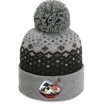 Ramen Waves The Baniff Cuffed Pom Beanie