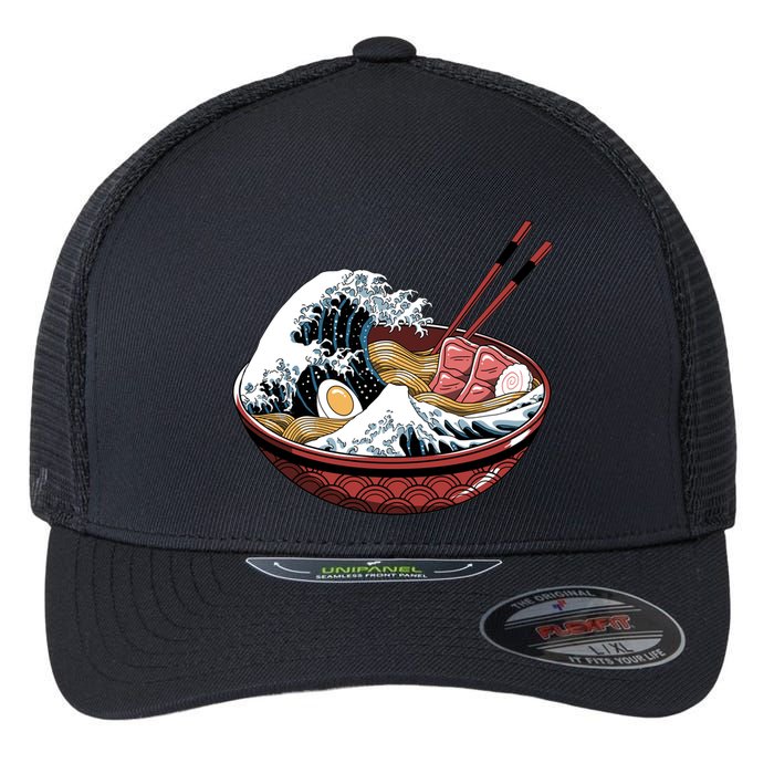 Ramen Waves Flexfit Unipanel Trucker Cap