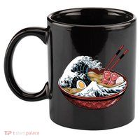 Ramen Waves 11oz C Handle Ceramic Mug
