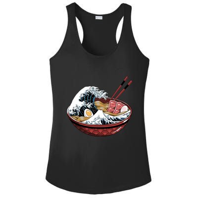 Ramen Waves Ladies PosiCharge Competitor Racerback Tank