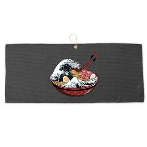 Ramen Waves Large Microfiber Waffle Golf Towel