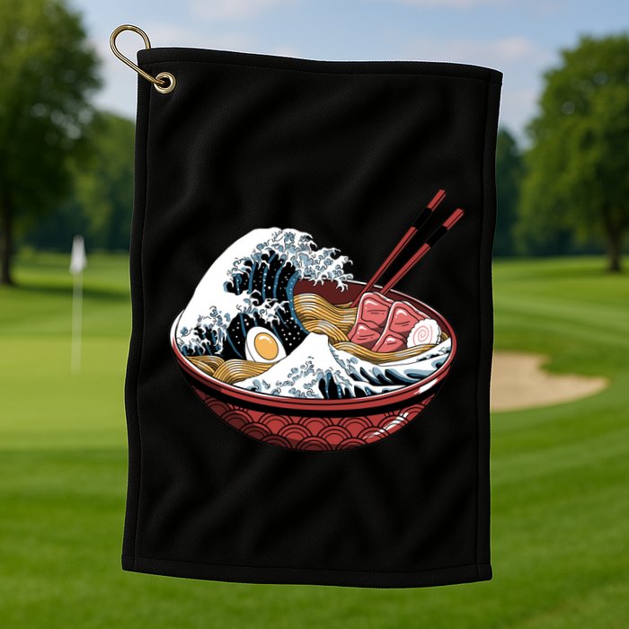 Ramen Waves Golf Towel