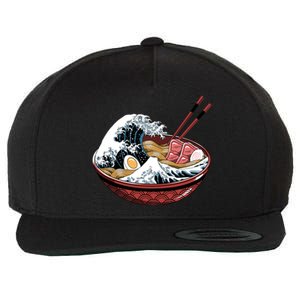 Ramen Waves Wool Snapback Cap