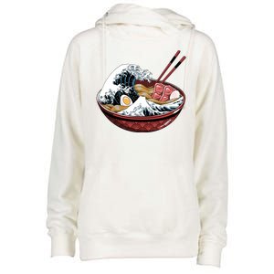 Ramen Waves Womens Funnel Neck Pullover Hood