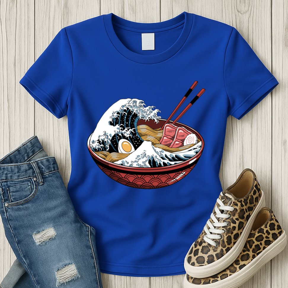 Ramen Waves Womens T-Shirt