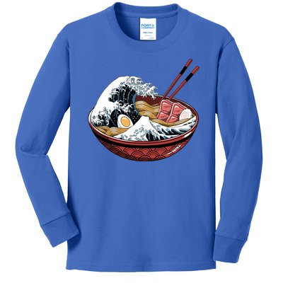 Ramen Waves Kids Long Sleeve Shirt