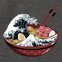 Ramen Waves Vector Backpack