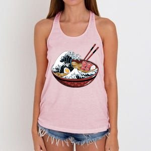 Ramen Waves Women's Knotted Racerback Tank