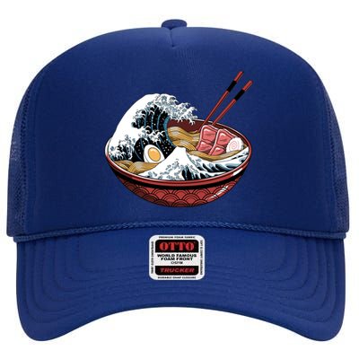 Ramen Waves High Crown Mesh Back Trucker Hat