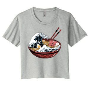 Ramen Waves Women's Crop Top Tee