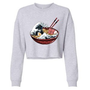 Ramen Waves Cropped Pullover Crew