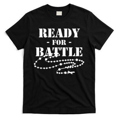 Rosary Warrior Ready For Battle Of Lepanto Rosaries Catholic T-Shirt