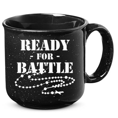 Rosary Warrior Ready For Battle Of Lepanto Rosaries Catholic 15oz Campfire Ceramic Mug